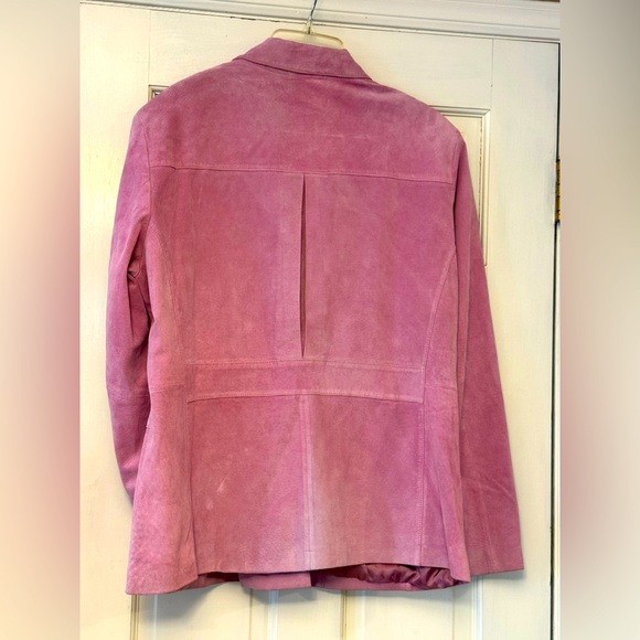Liz Claiborne Women's Soft Lavender Suede Blazer - Picture 2 of 5